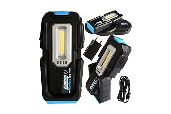 Lampa montážní COB LED 3 W, kloubová s magnetem, akumulátorová - produktové foto