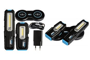 Lampy montážní COB LED 3 W / 5 W, kloubové s magnetem, akumulátorové, sada 2 lampy - produktové foto