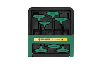 Klíče zástrčné Torx T10 - T40 mm, délka 150 mm, T-rukojeť, sada 7 dílů, 2645 - produktové foto
