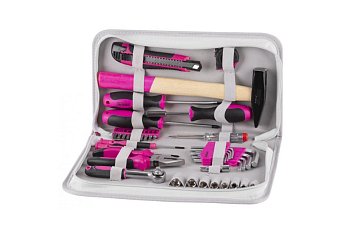 Sada nářadí "Workshop Tool Kit Lady Pink set I", 39 dílů - produktové foto