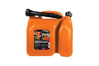 Kanystr kombinovaný s nálevkou, dvoukomorový, objem benzín 6 l / olej 2,5 l - produktové foto