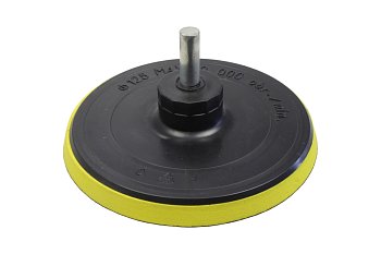Unašeč se suchým zipem, průměr 125 mm, dřík 6 mm - produktové foto