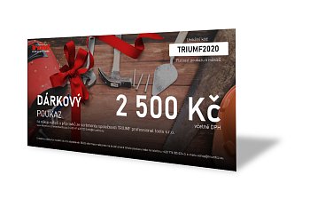 Dárkový poukaz v hodnotě 2 500 Kč včetně DPH - produktové foto